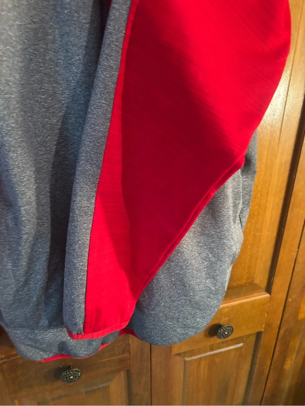NFL Kansas City Chiefs Gray & Red Quarterzip Pullover